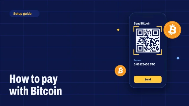A phone wallet app scanning a Bitcoin payment QR code